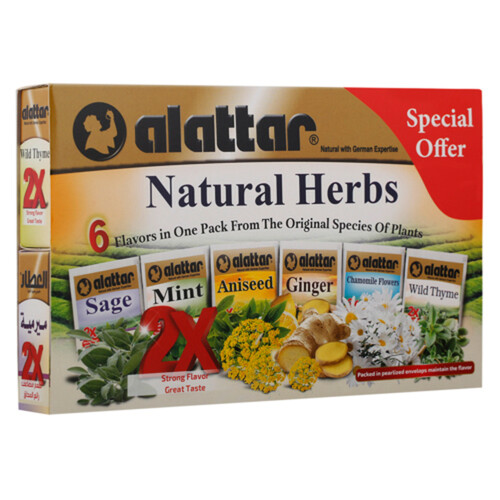 Alattar Natural Herbs Beverage 6 Flavour 24 EA