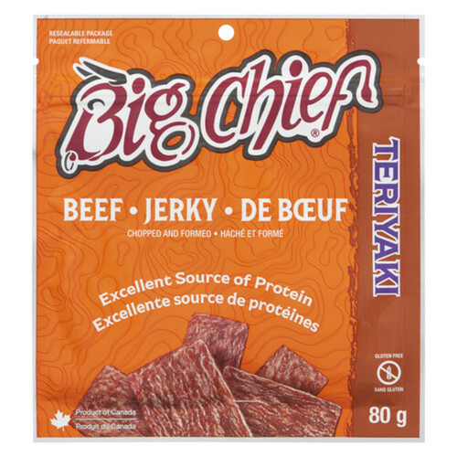 Big Chief Zipper Beef Jerky Teriyaki 80 g