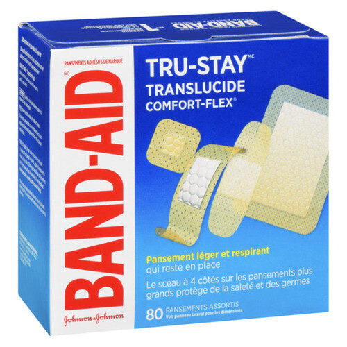 Band-Aid Sheer Strips 80 Assorted Bandages