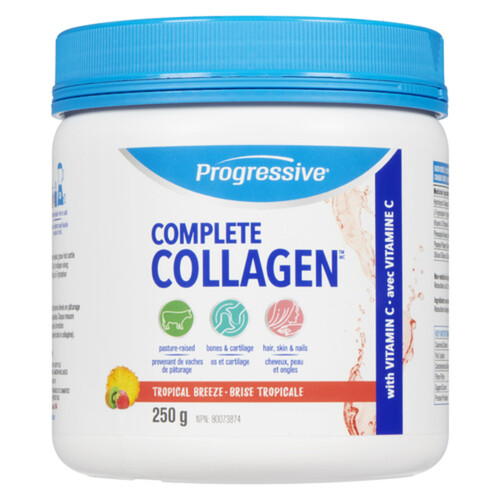 Progressive Complete Collagen Supplements Tropical Breeze 250 g