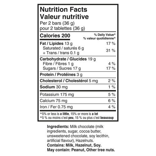 Cadbury Dairy Milk Mini Bars Hazelnut 144 g