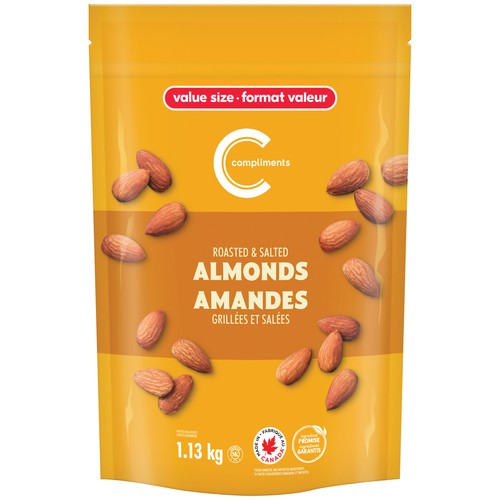 Compliments Almonds Roasted & Salted 1.13 kg