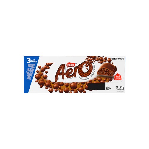 Nestle Aero Milk Chocolate Bars Mega Size 3 In 1 Pack 63 g