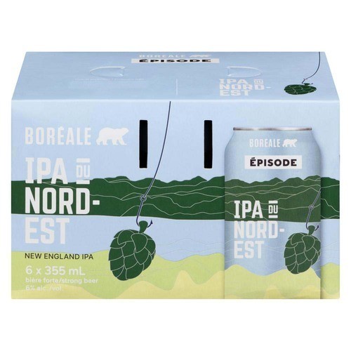 Boréale Épisode Strong Beer 6% Alcohol New England IPA 6 x 355 ml (cans)