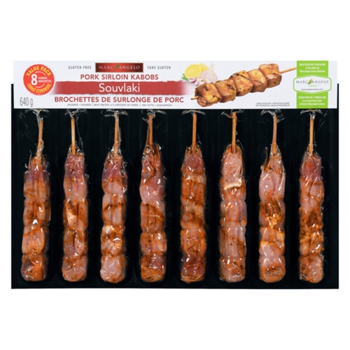 Marcangelo Pork Souvlaki Kabobs Value Pack 640 g