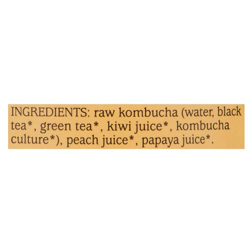 GT's Synergy Raw Kombucha Peach Paradise 480 ml