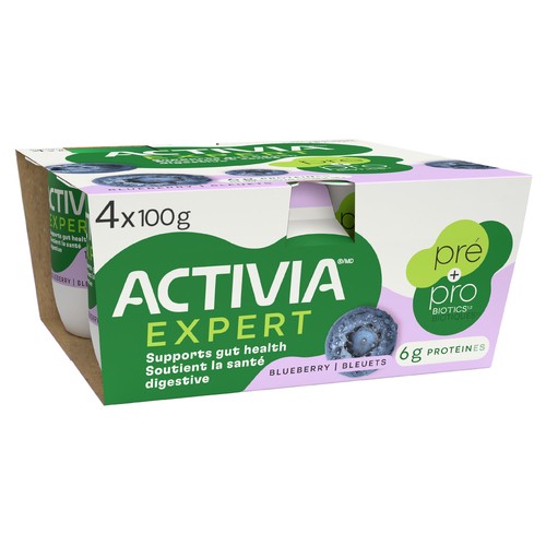 Activia Expert Yogurt Pre & Probiotics Blueberry 4 x 100 g