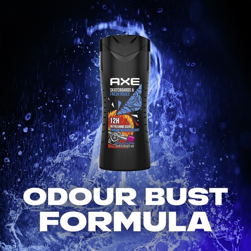 Axe Body Wash For Men Skate Board & Fresh Roses 473 ml