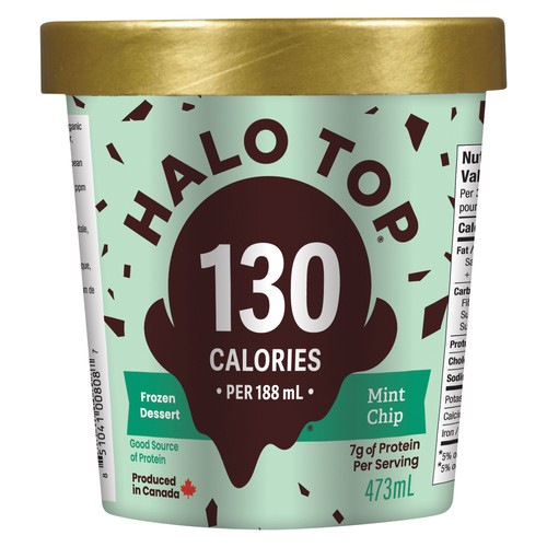 Halo Top Frozen Dairy Dessert Mint Chip 473 ml