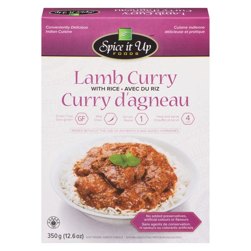 Spice It Up Frozen Dinners Lamb Curry With Rice 350 g