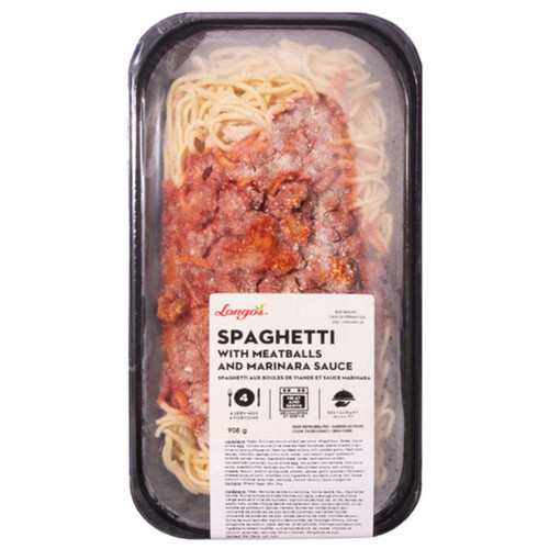 Longo's Spaghetti With Meatballs 908 g