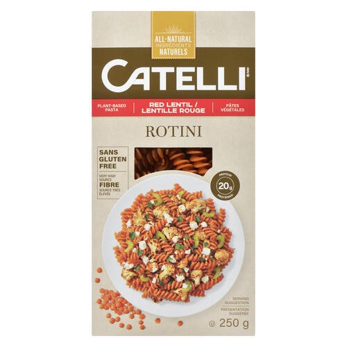 Catelli Gluten-Free Rotini Red Lentil 250 g