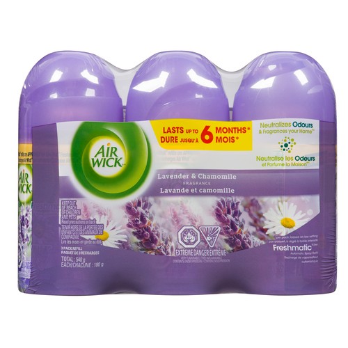 Airwick Fresh Matic Refill  Lavender and Chamomile 3 x 180  g