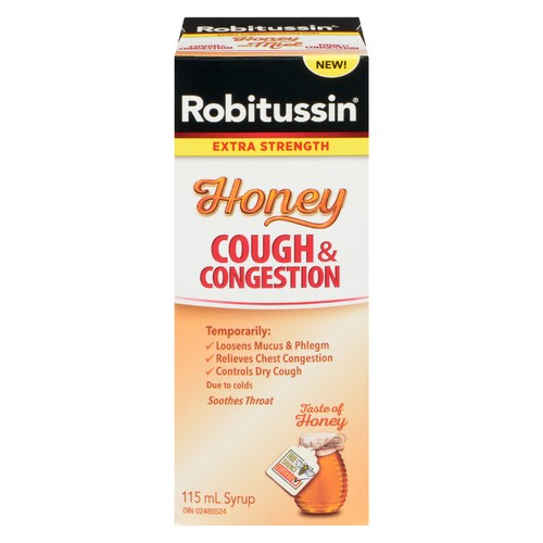 Robitussin Cough & Congestion Honey Extra Strength 115 ml