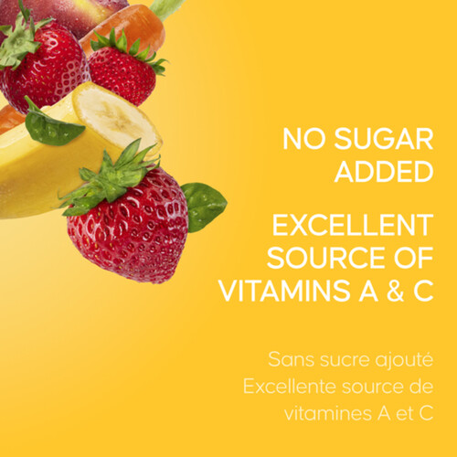 SunRype Fruit Plus Juice Veggies Strawberry Banana Boxes 5 x 200 ml