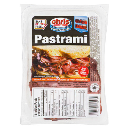 Chris Brothers Shaved Pastrami Sliced Meat 150 g