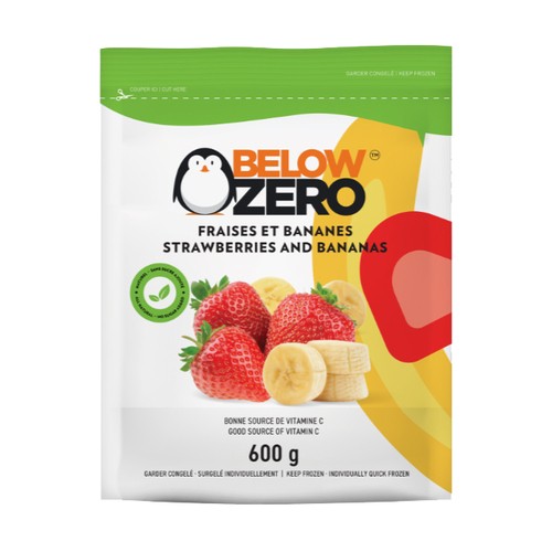 Below Zero Strawberry And Bananas 600 g