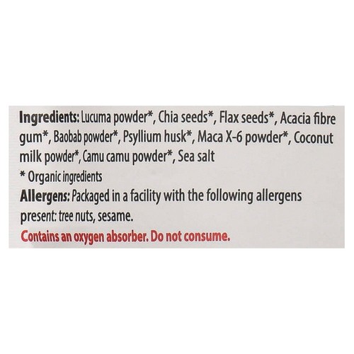 Organic Traditions Fiber Fuel Boost Smoothie Original 300 g