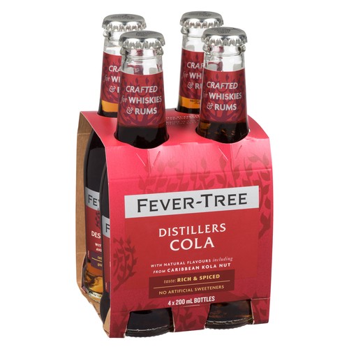 Fever Tree Cola Drink Distillers 4 x 200 ml (bottles)