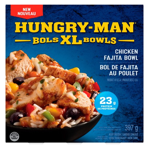 Hungry Man Frozen Meal XL Bowl Chicken Fajita 397 g