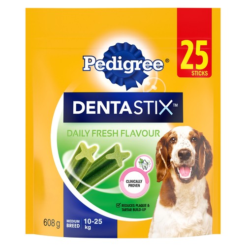 Pedigree Dentastix Oral Care Medium Adult Dog Treats Fresh 608 g