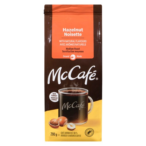McCafé 100 % Arabica Flavoured Coffee Hazelnut Medium Roast Ground 290 g
