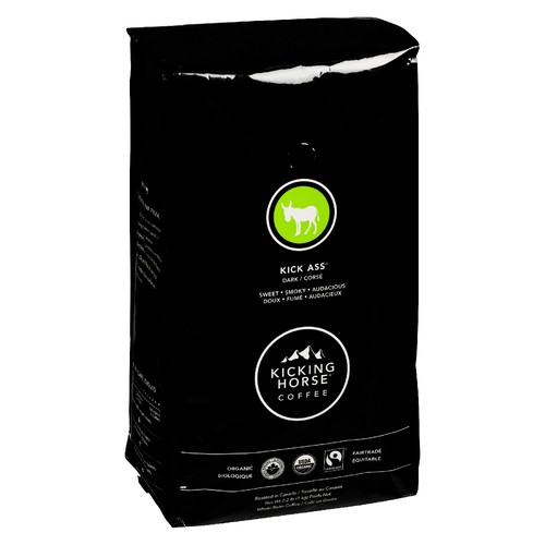 Kicking Horse Organic Whole Bean Coffee Kick Ass Dark 1 kg 