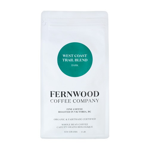 Fernwood Coffee Organic Whole Bean Coffee West Coast Blend 454 g