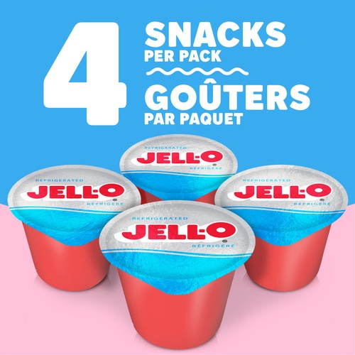 Jell-O Sugar-Free Gel Snacks Strawberry 356 g