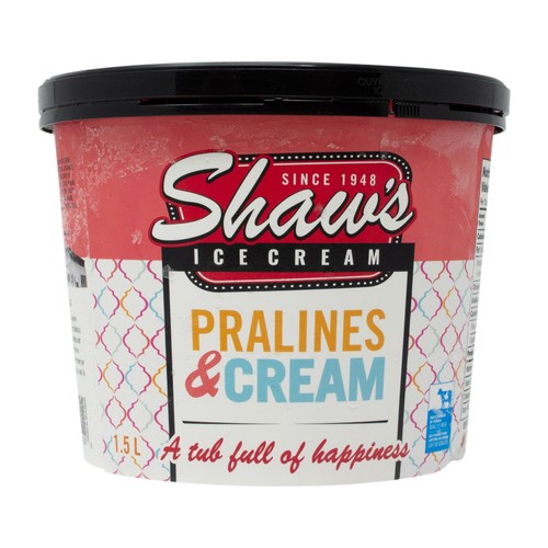 Shaw's Pralines And Cream Ice Cream 1.5 L