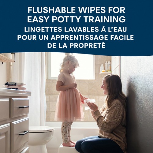 Cottonelle Flushable Wipes Fragrance Free 2 Packs x 42 Wipes