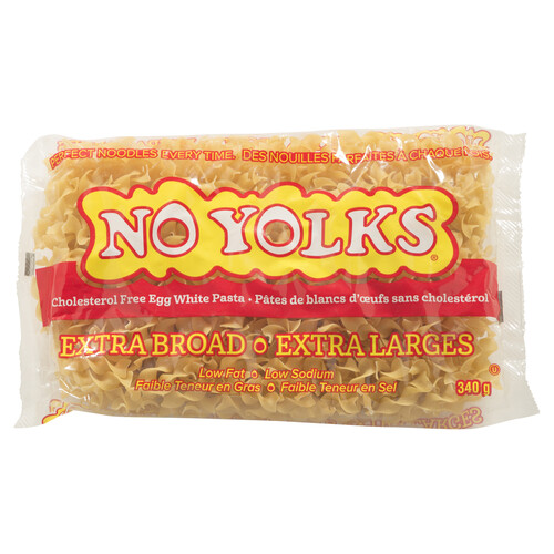 No Yolks Egg White Pasta Noodles Extra Broad 340 g
