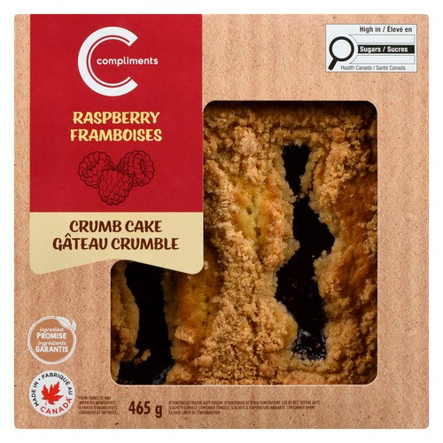Compliments Crumb Cake Raspberry 465 g