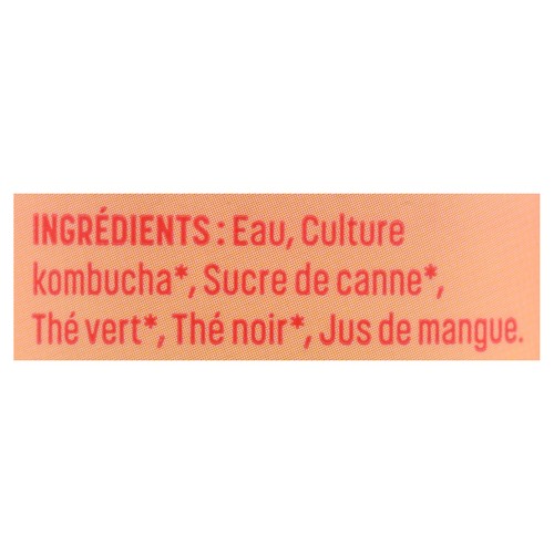 Bucha Brew Kombucha Beverage Mango 355 ml