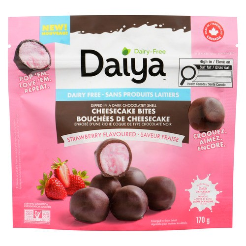 Daiya Foods Dairy-Free Cheesecake Bites Strawberry 170 g (frozen)