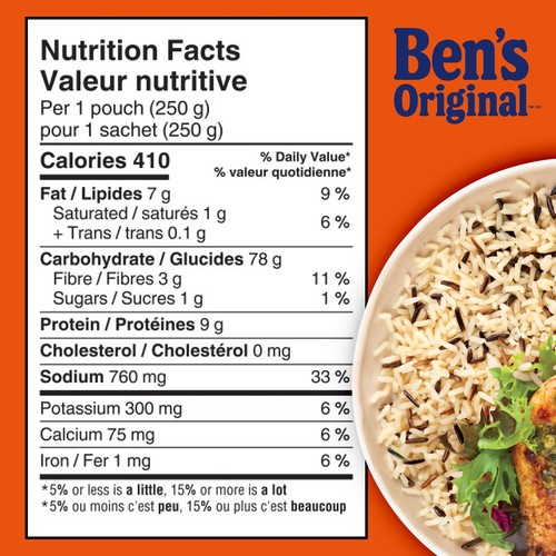 Ben's Original Bistro Express Long Grain Rice & Roasted Chicken 250 g