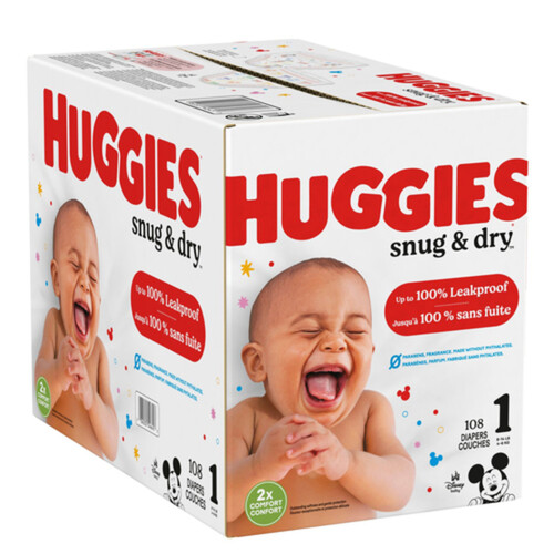 Huggies Snug & Dry Diapers Step 1 108 EA