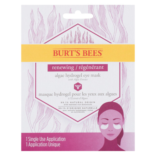 Burt's Bees Eye Mask Hydrogel 1 EA