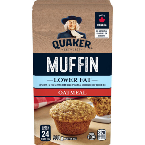 Quaker Lower Fat Muffin Mix Oatmeal 900 g - Voilà Online Groceries