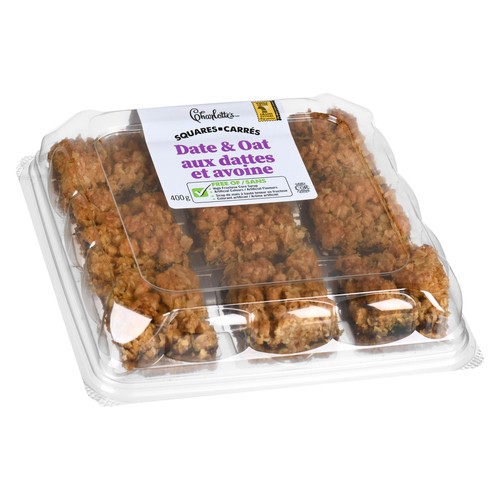 Charlotte's Squares Date And Oat 9 Pack 400 g