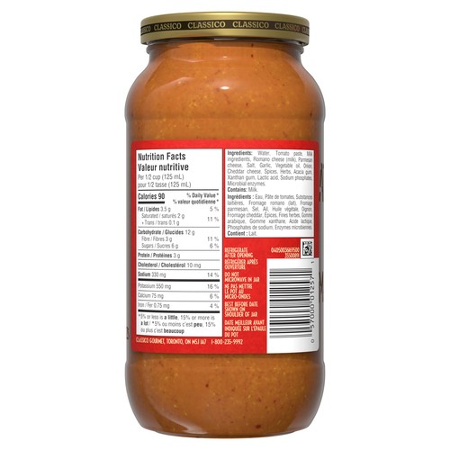 Classico Pasta Sauce Tomato Alfredo 600 ml