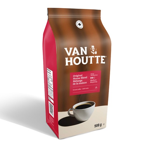 Van Houtte Ground Coffee House Blend Original Medium Roast 908 g