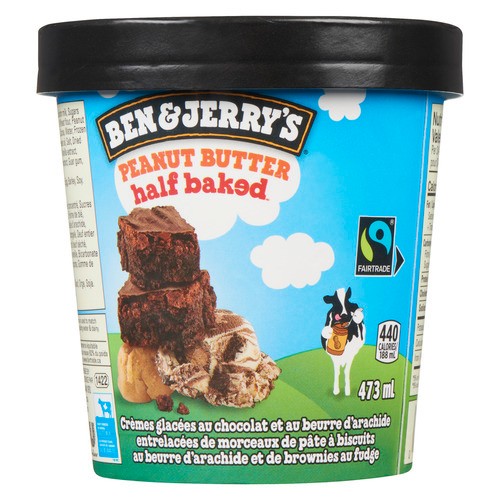 Ben & Jerry's Ice Cream Peanut Butter Half Baked 473 ml