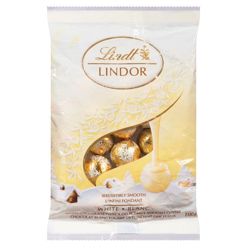 Lindt Lindor Mini White Chocolate Balls 100 g