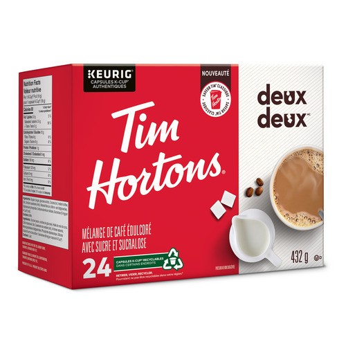 Tim Hortons Coffee Double Double KCup 24 EA