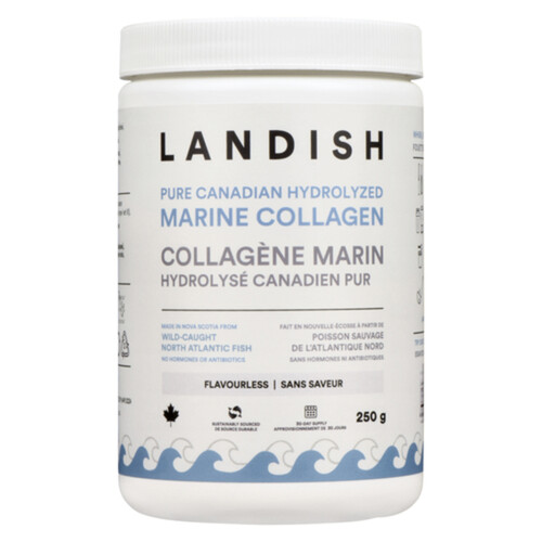 Landish Marine Collagen Pure Canadian Hydrolyzed Flavourless 250 g