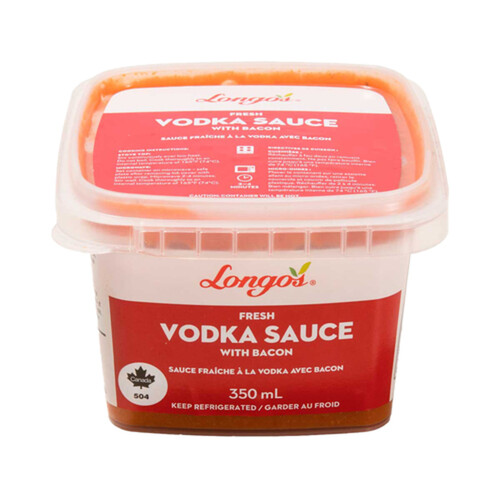 Longo's Fresh Vodka Sauce With Bacon 350 ml