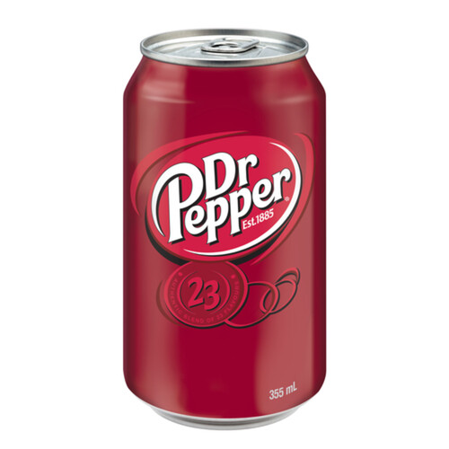 Dr Pepper Soft Drink Regular 12 x 355 ml (cans)