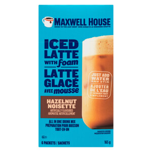 Maxwell House Iced Latte With Foam Hazelnut 165 g Voilà Online