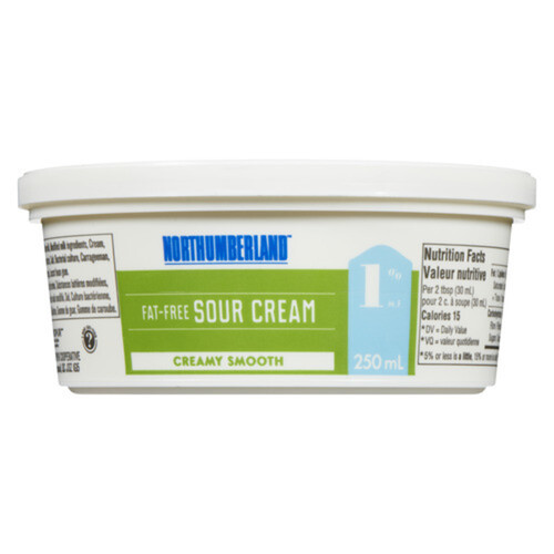 Northumberland Fat-Free 1% Sour Cream 250 ml